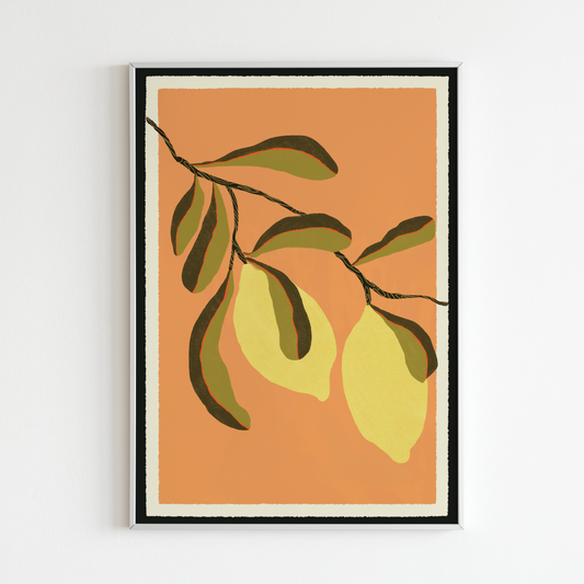 Lemons A4 Poster