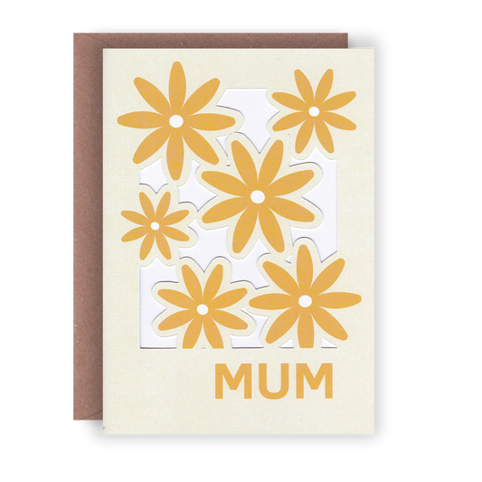 Mum - Paper Cut Greeting Card