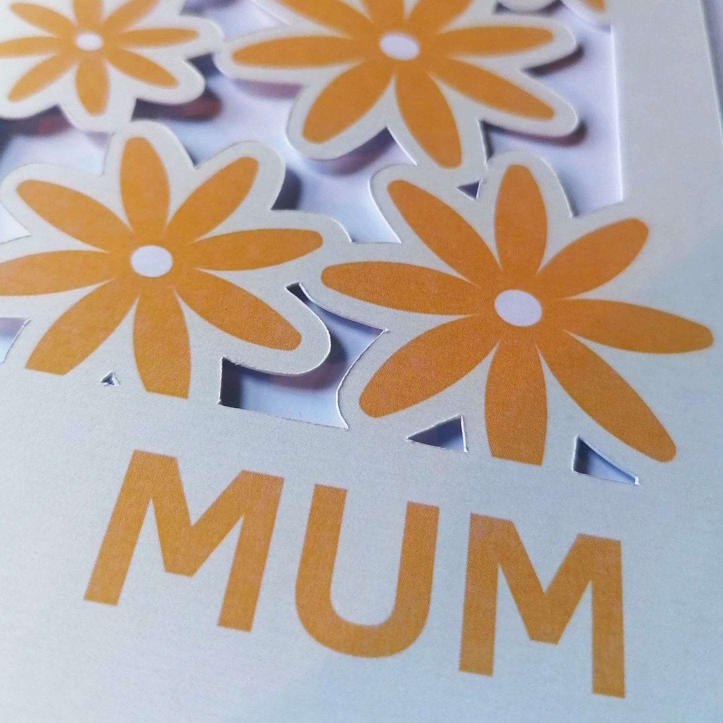 Mum - Paper Cut Greeting Card