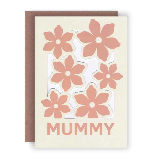 Mummy - Paper Cut Greeting Card