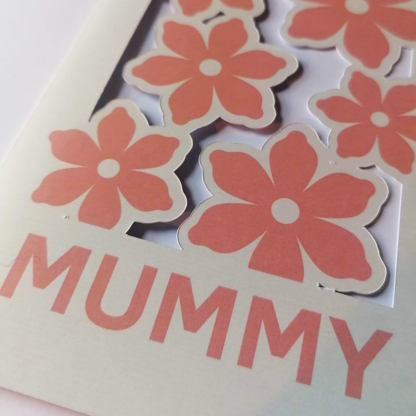 Mummy - Paper Cut Greeting Card