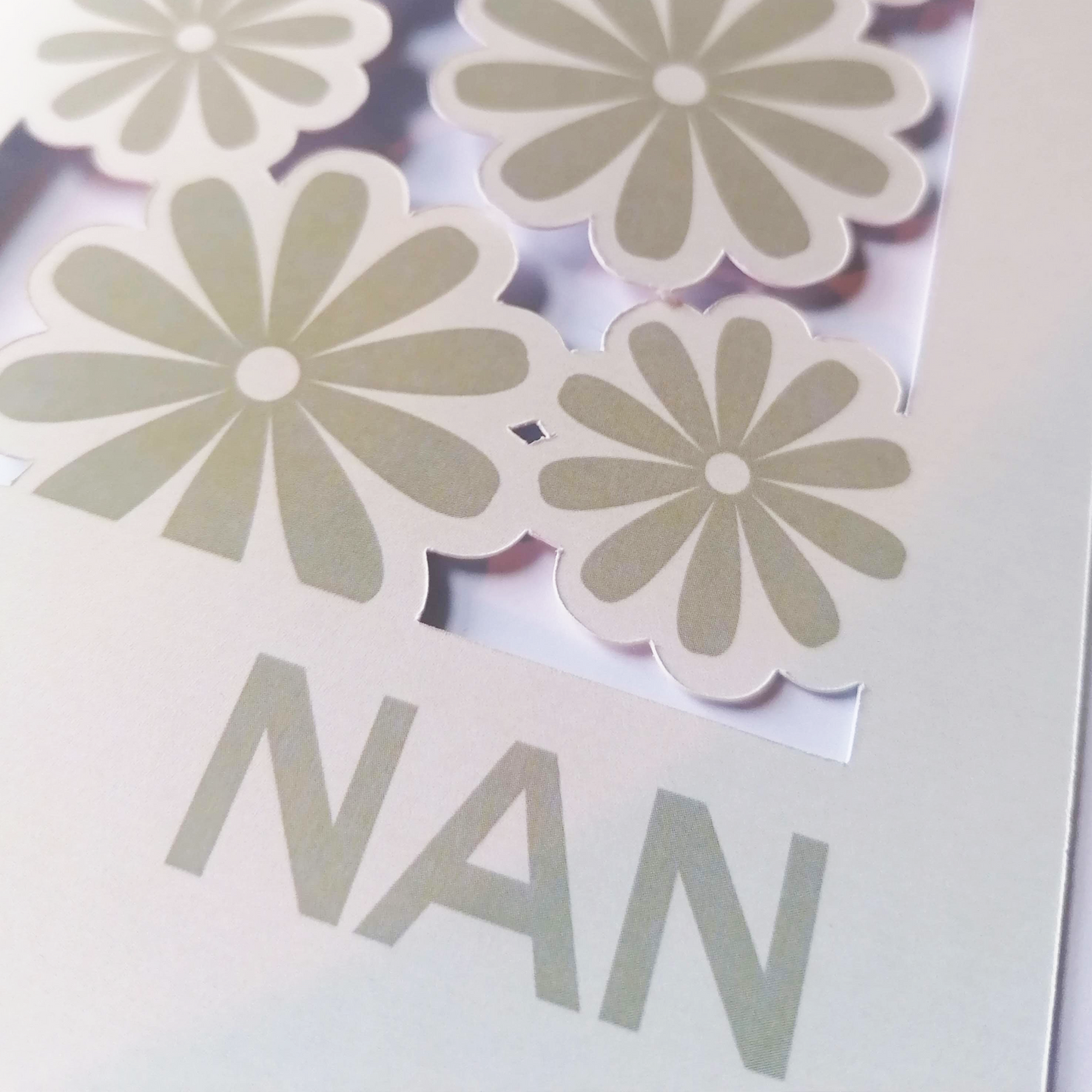 Nan - Paper Cut Greeting Card