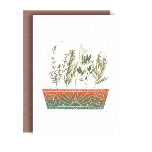Potted Plants Plantable Greeting Card