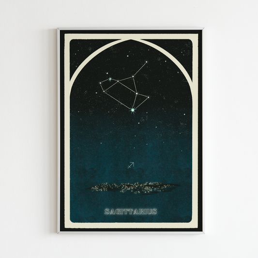 Sagittarius Zodiac A4 Poster