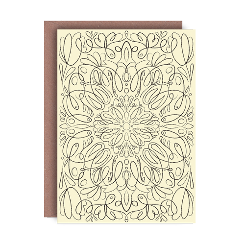 Simple Mandala Greeting Card