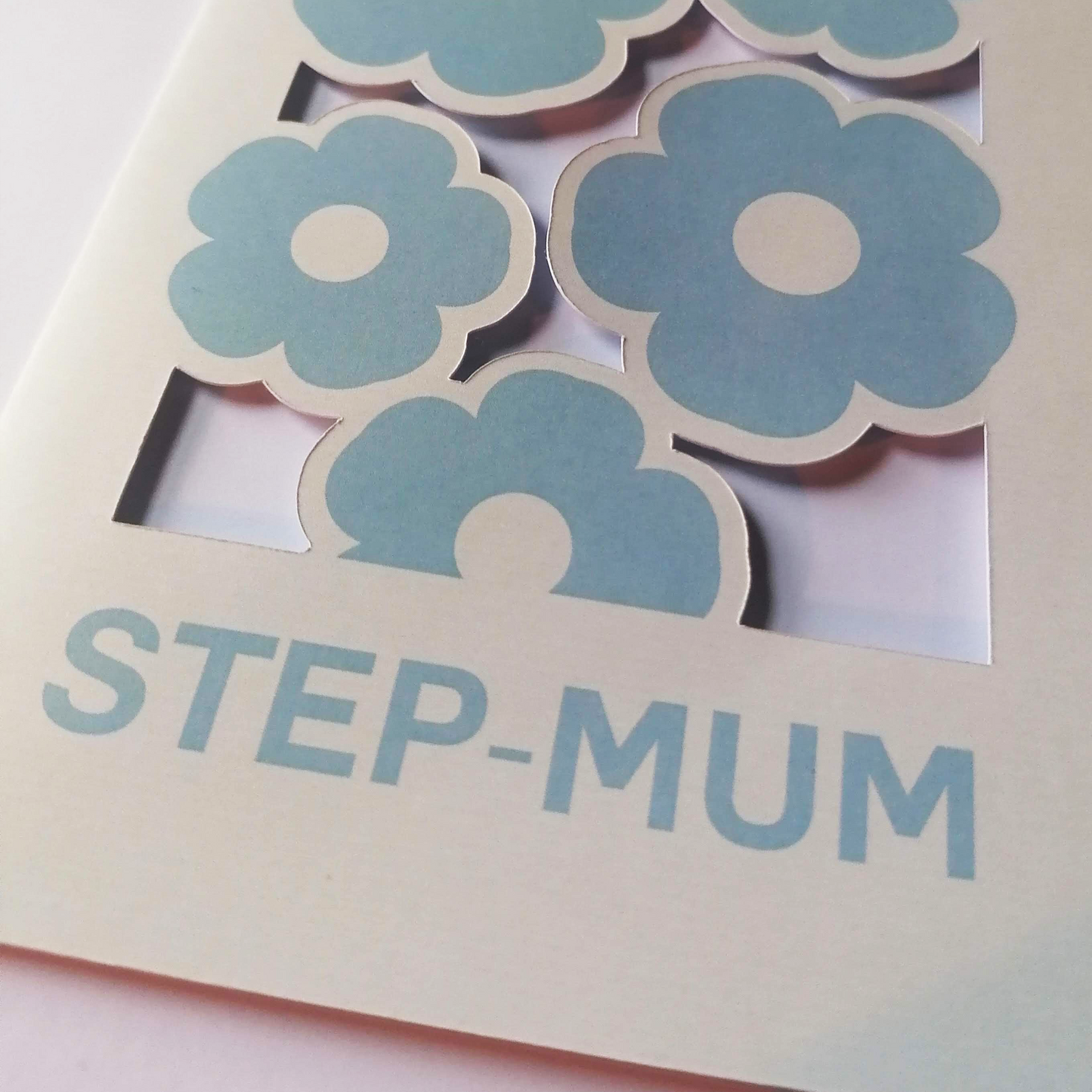 Step Mum - Paper Cut Greeting Card