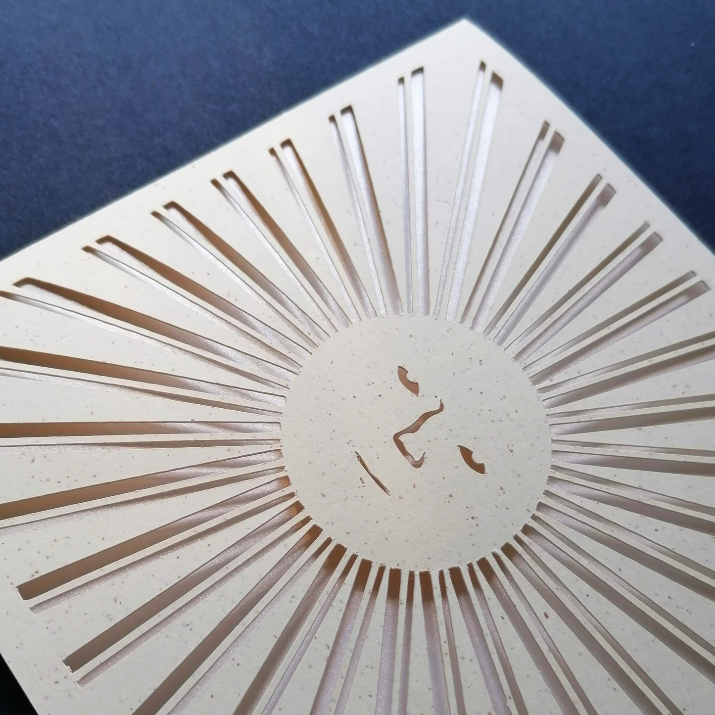 The Sun King - Paper Cut Greeting Card