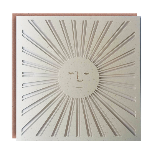 The Sun King - Paper Cut Greeting Card