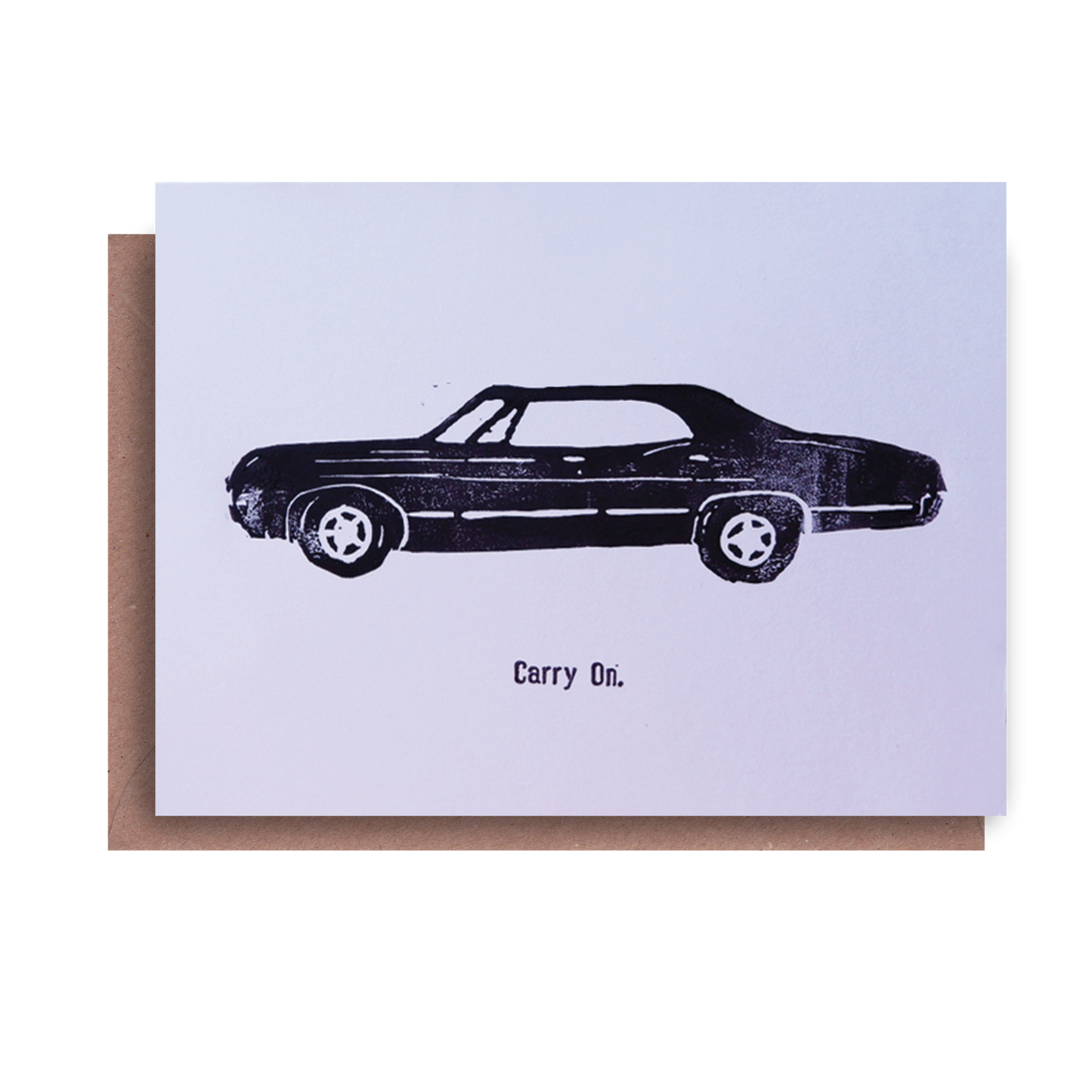 Supernatural Inspired Hand Printed Greeting Card