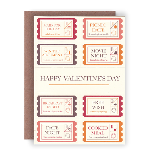 Romantic Voucher Valentine's Card
